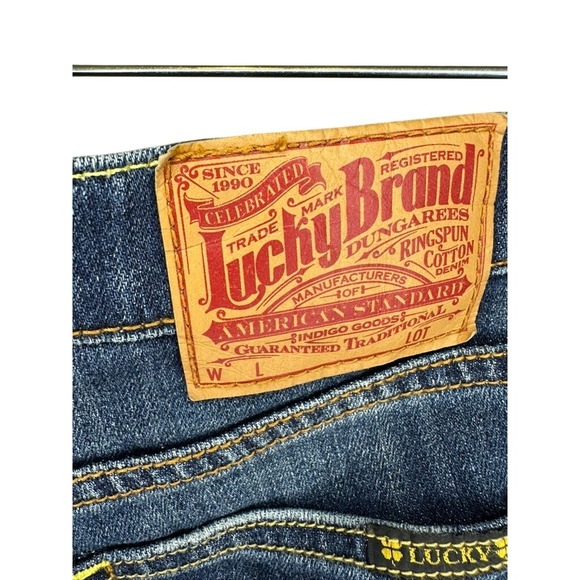 Lucky Brand Womens Jeans 10 30 Crop Straight Leg Blue Denim Cotton Blend - Picture 3 of 7